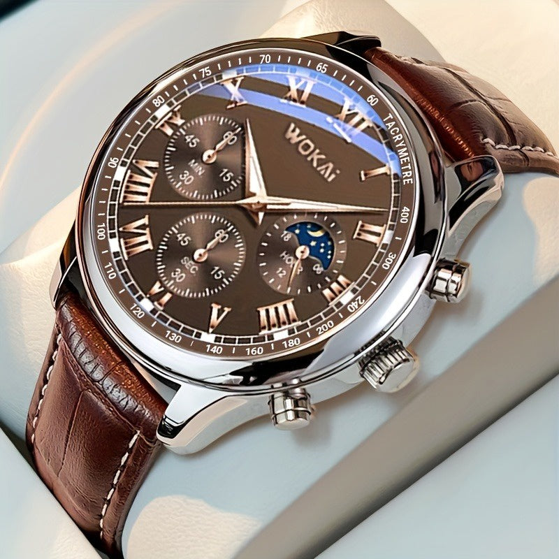 Men's Brown leather Watch