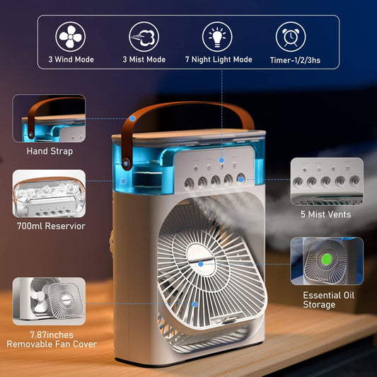 Mini portable cooling fan