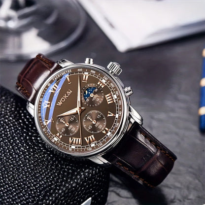 Men's Brown leather Watch